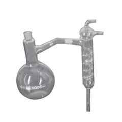 Glassco 2000ml White Printing Boro 3.3 Glass Distilling Apparatus with Friedrichs Condenser, 342.202.03