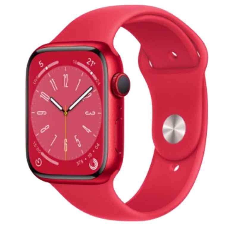 Apple iWatch Series 8 45mm Red Aluminium Case GPS Smart Watch, MNP43AE-8-GPS