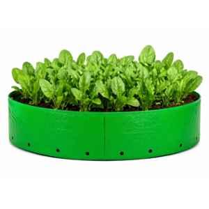 India Green Innovative 24x9 inch 220GSM HDPE Round Green UV Treated Grow Bag for Vegetables