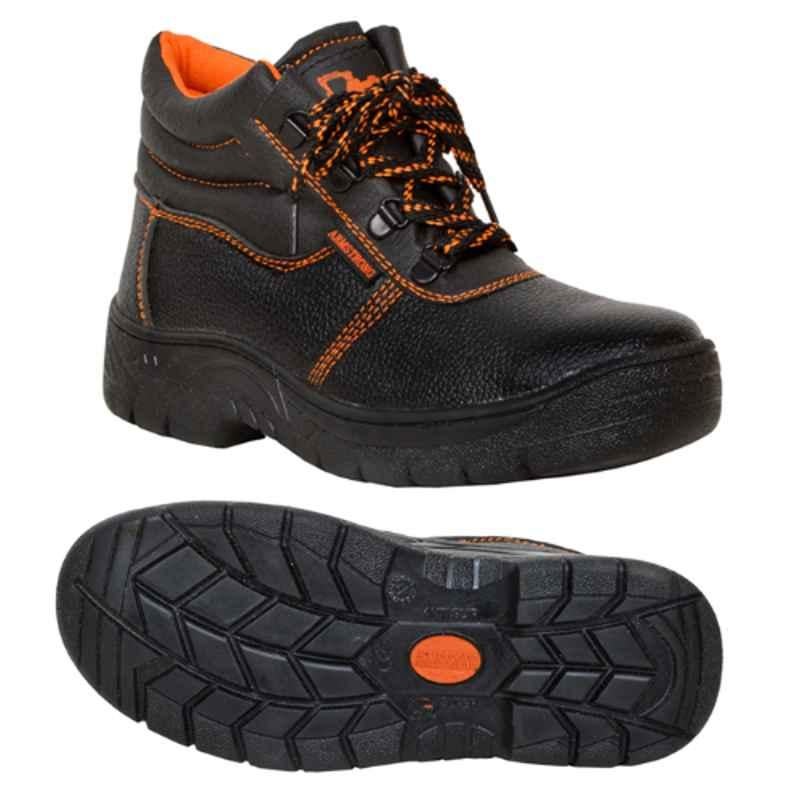 Armstrong ANO Steel Toe Black Safety Shoes, Size: 39