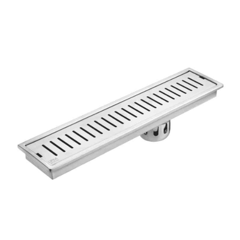Lipka Vertical 36x4 inch Stainless Steel Shower Drain Channel, 915V