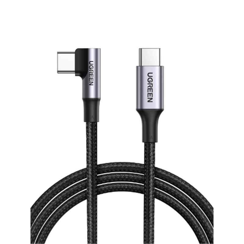 Ugreen 100W 10ft Nylon Braided 90 deg Type C USB Charging Cable