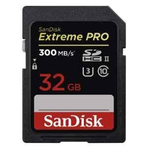 Sandisk 32GB Black SDHC Memory Card, SDSDXPK-032G-GN4IN