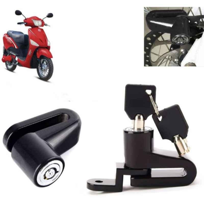 Auto Pearl Steel Heavy Duty Anti Theft Disc Brake Lock for Electric Optima HS500 ER BS6, Lock_218
