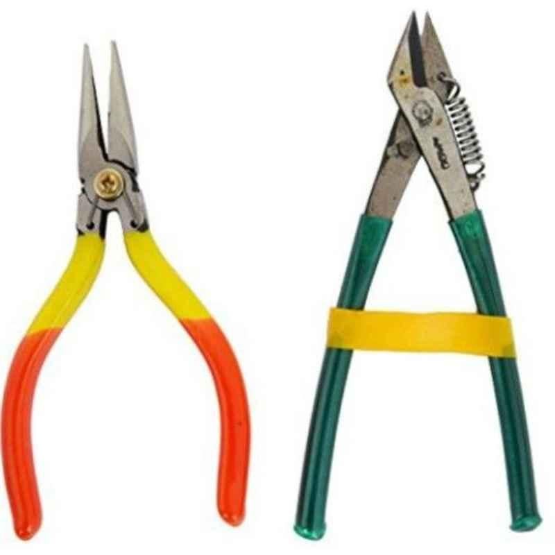 Johnson Tools Yellow Cutter & Pliers Combo for Jewellery Making