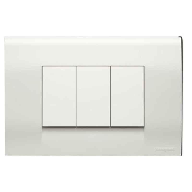 Buy Honeywell 8 Module Synthetic Chalk White Square Front Plate