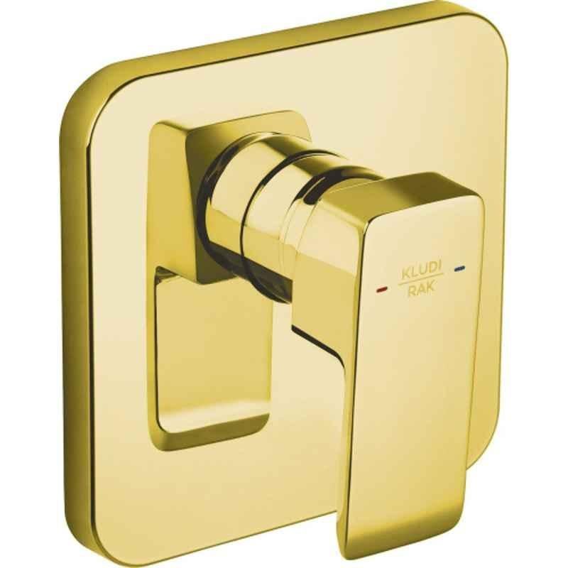 Kludi Rak Profile Star Gold Concealed Single Lever Shower Mixer Trim Set, RAK14179.GD1