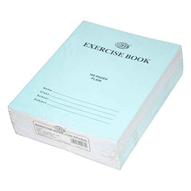 FIS 100 Sheets A4 Plain Exercise Book, FSEBP100 (Pack of 12)