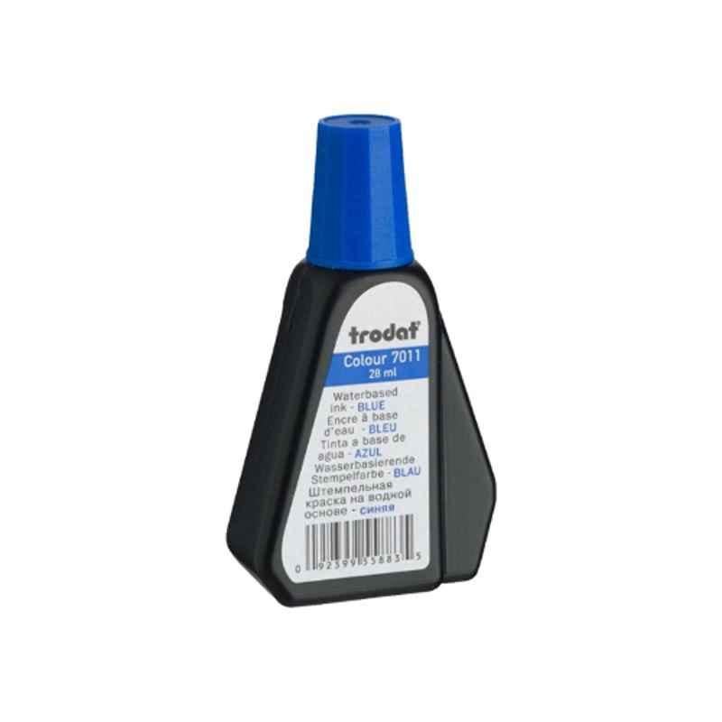 Trodat Blue Water Based Ink for Ink Pad, 28 ml