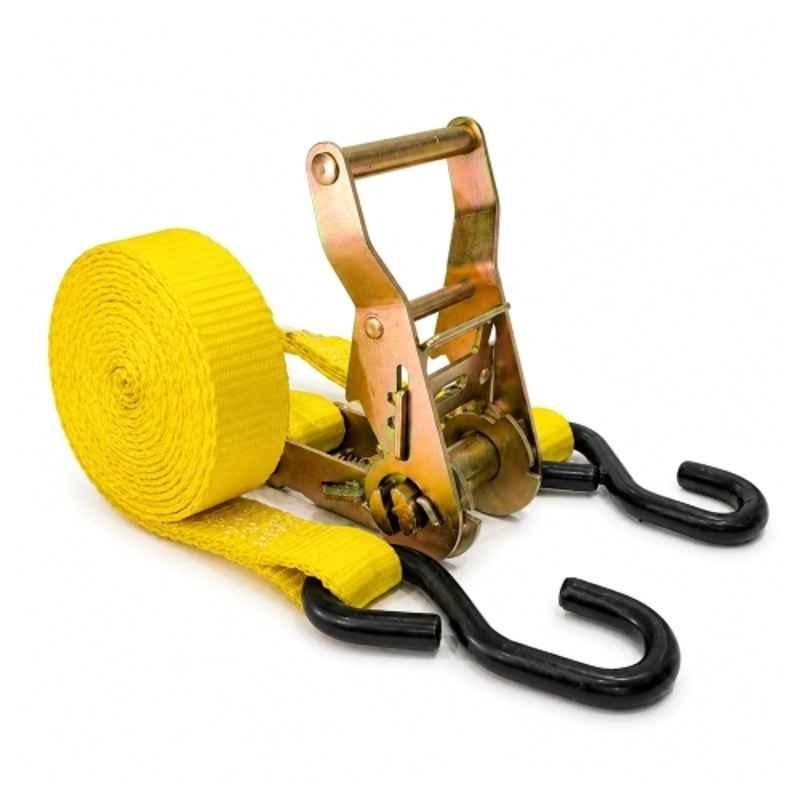 Trion Products 25x10ft Alloy Steel & Polyester Heavy Duty Ratchet Belt with S Hook, 1541S10