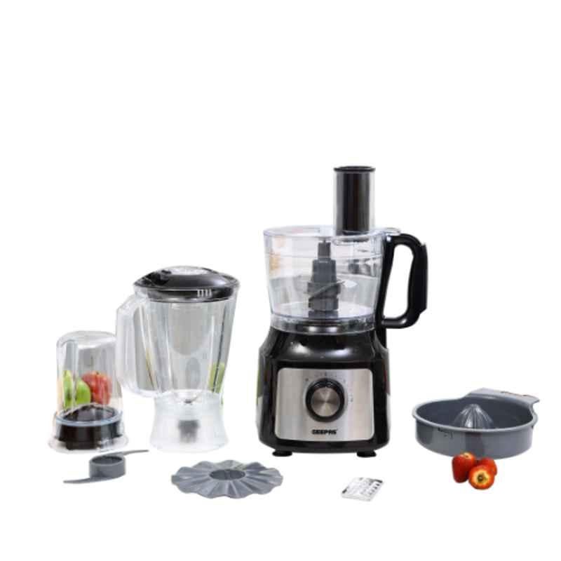 Geepas 500W 1.2L Stainless Steel 10 In 1 Food Processor Blender, GSB44074