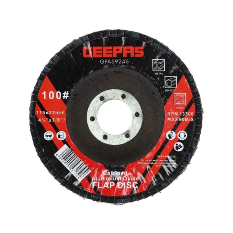 Geepas GPA59246 115mm P100 Aluminium Oxide Flap Disc