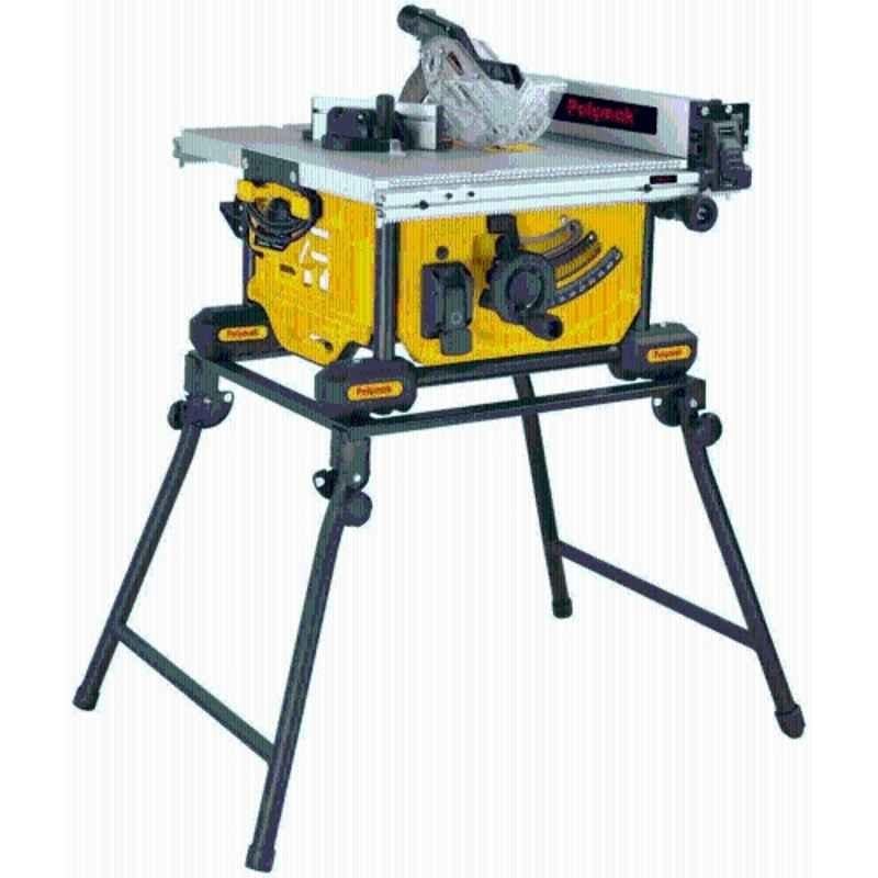 Polymak 254mm 1800W Yellow & Black Bench Table Saw, PMBTS1801