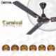 Gestor CARNIVAL 50W Smocked Brown Ultra High Speed Decorative 3 Blade Ceiling Fan, Sweep: 1200 mm