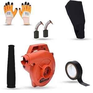 Walkers 800W Plastic Red Electric Air Blower with Carbon Brushes, Gloves & Electrical Tape, WKCB315