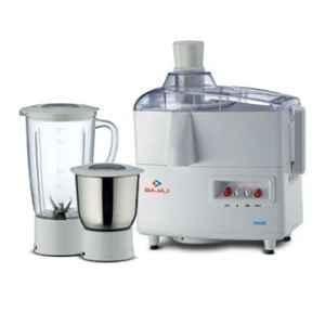 Bajaj Amaze 450W White Juicer Mixer Grinder with 2 Jars, 410168