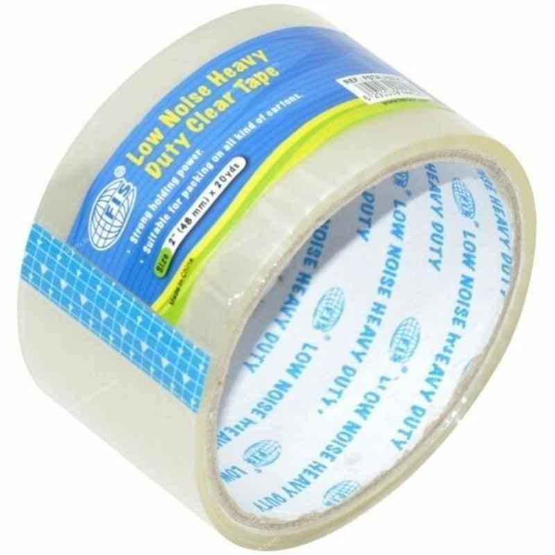 FIS Low Noise Heavy Duty Tape, FSTALN2X20Y, 2  inchx20 Yard, Clear