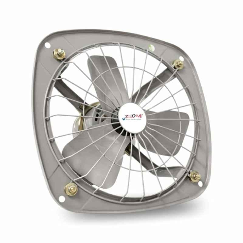 Zoom 50W Grey Heavy Duty Reversible Rotation Exhaust Fan, Sweep: 228 mm