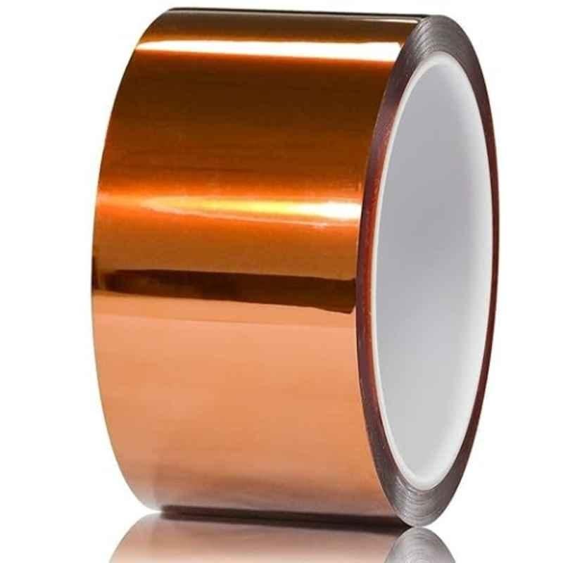 Ametron 2 inch Polyimide Tawny High Temperature Kapton Tape for 3D Printing, Electric Task & Soldering