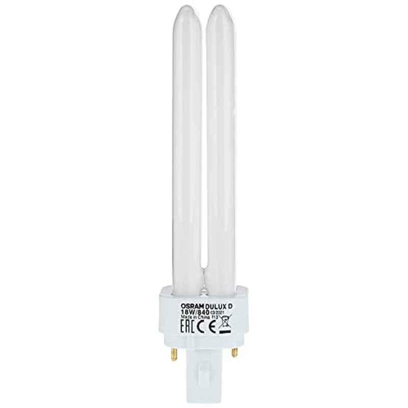Osram Dulux-D 18W Cool White Plugin Base Fluorescent Lamp, 0220-018840O