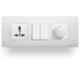 Wipro North West Stylus Plus/Convex 300W 1 Module Silver Grey Dimmer, M1500-Plus (Pack of 10)