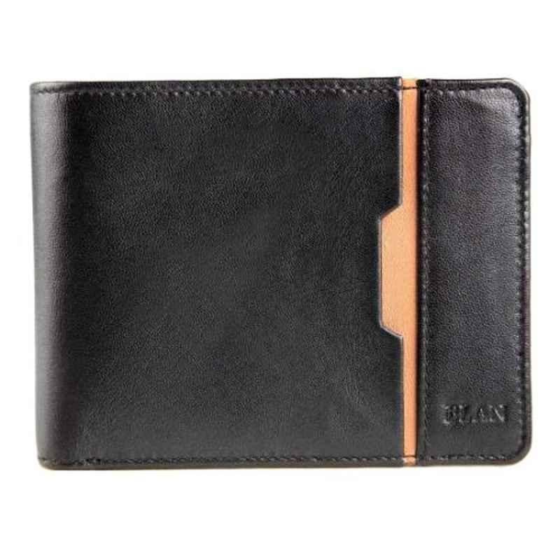 Elan 8 Slots Black Bifold Card Wallet, EX-4202-BL