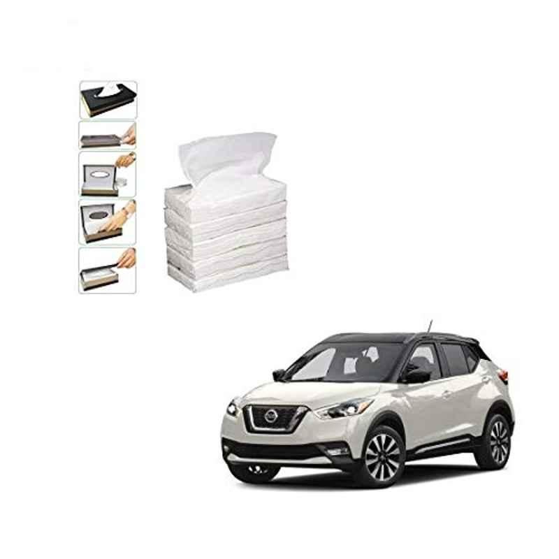 Kozdiko 100 Pulls Dispenser Box Refiller Tissue Paper with 200 Sheets for Nissan Kicks (Pack of 5)