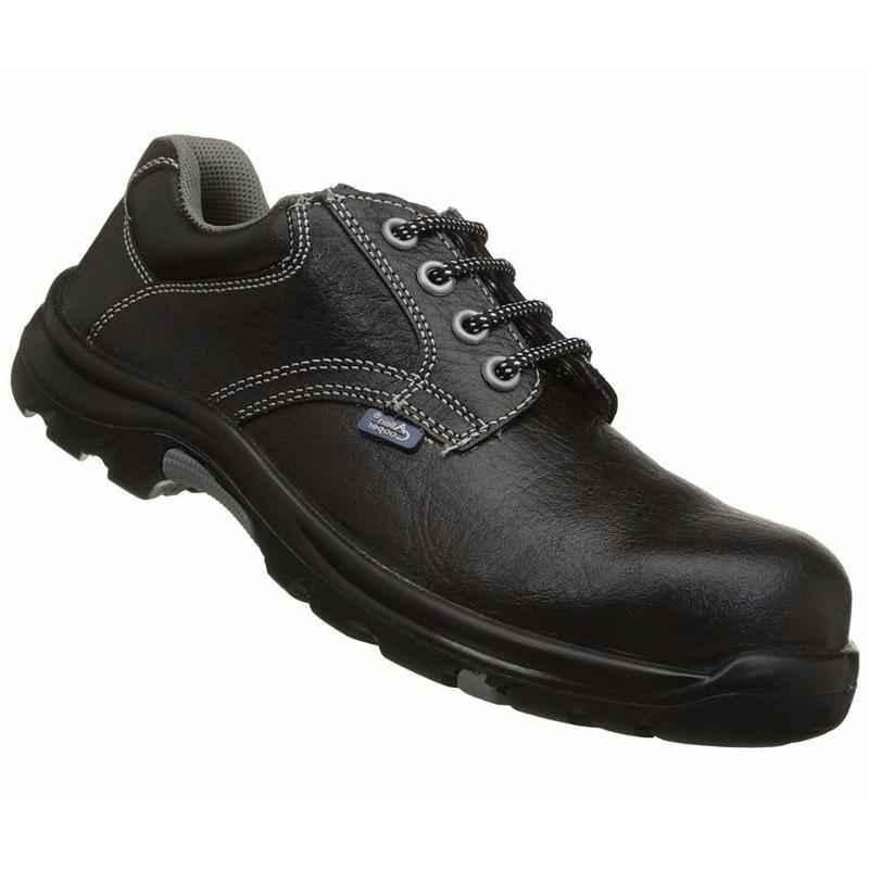 Allen Cooper AC-1427 Heat & Shock Resistant Black Work Safety Shoes, Size: 10