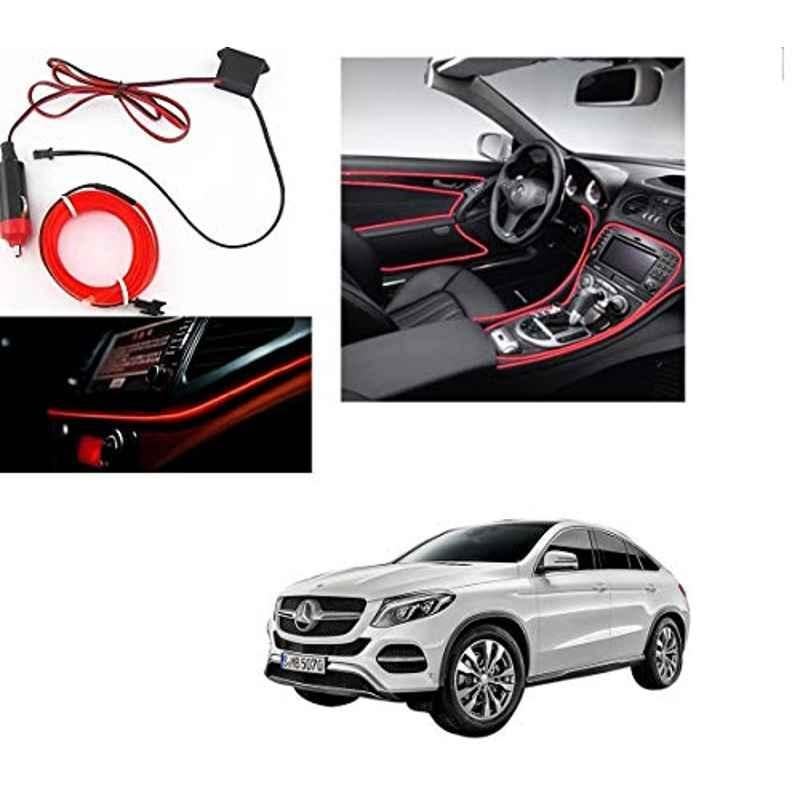 Kozdiko 12V Red Car Interior Decor Neon Strip Light for Mercedes Benz GE-Class