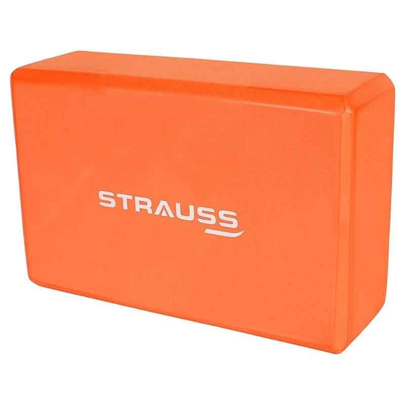Strauss 22.86x15.24x7.62cm Orange Yoga Block, ST-1422