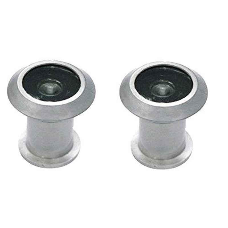 Smart Shophar 2 inch Zinc Alloy Silver Vista Light Weight Eye View, SHA20EV-VIST-LTSL02-P2 (Pack of 2)