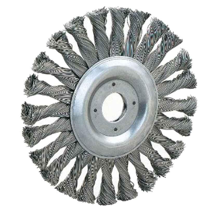 Orkon TWWB 22.2mm M14 Stainless Steel Plain Twisted Knot Wheel Wire Brush, 56TCIBSS.175