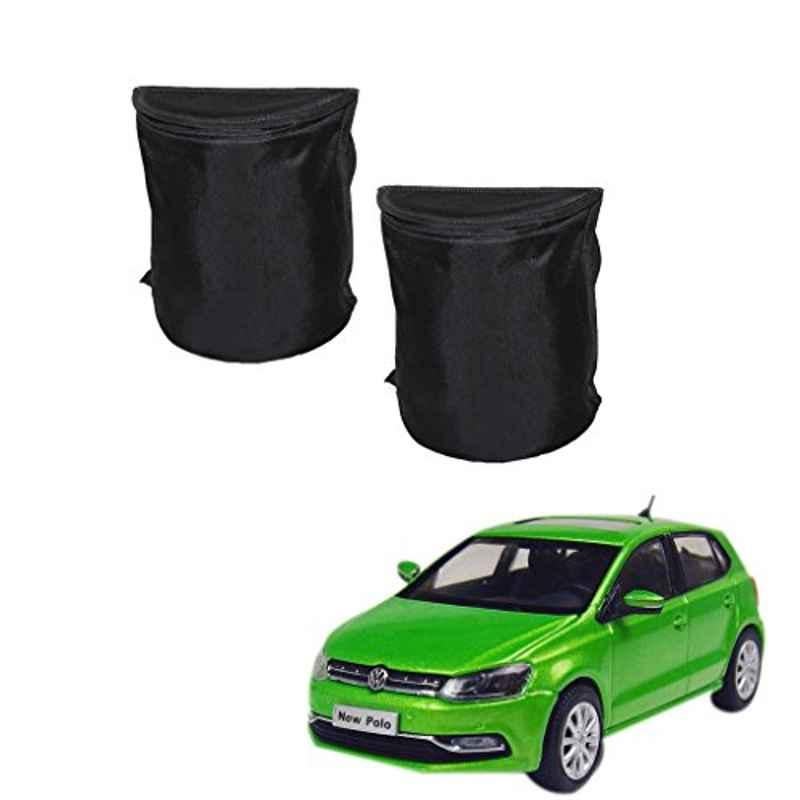 Kozdiko 2 Pcs Black Semi Cylindrical Car Dustbin Set for Polo Exquisite