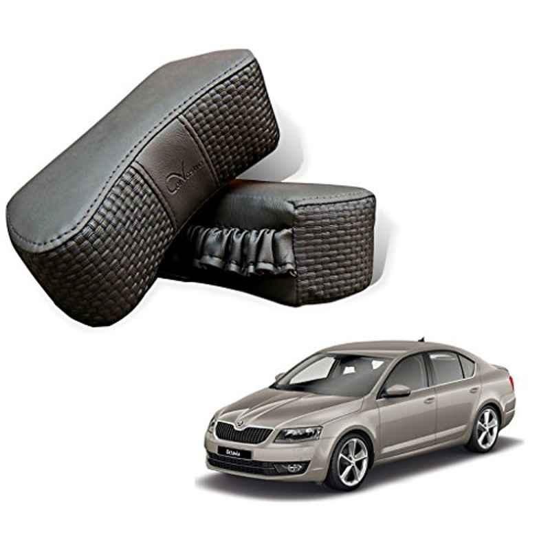 Kozdiko 2 Pcs Memory Foam Grey Car Vastra Neck Rest Cushion Set for Skoda Octavia, koz_5347