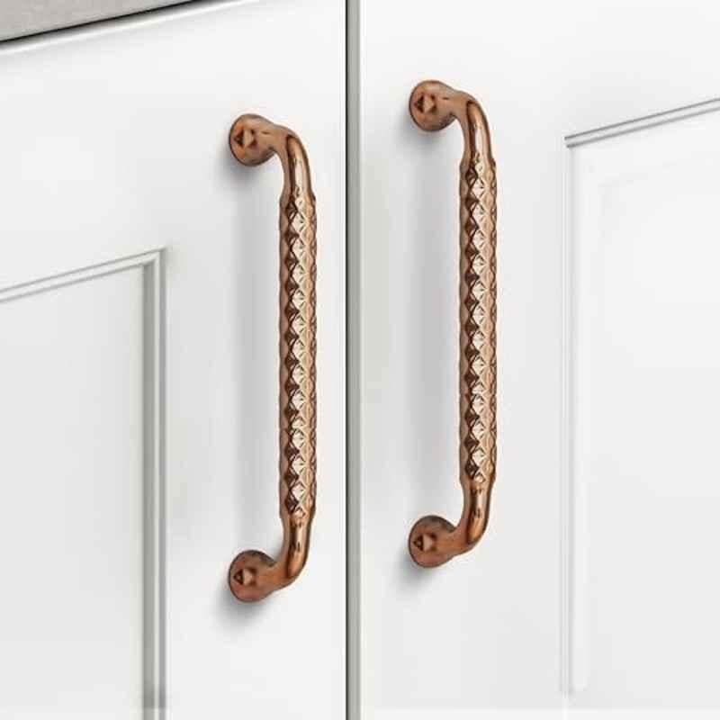 Plantex 160mm Zinc Rose Gold PVD Finish Pull Cabinet Handle for Home & Office, APS-DTC-3710-RG-160MM-PK-2 (Pack of 2)