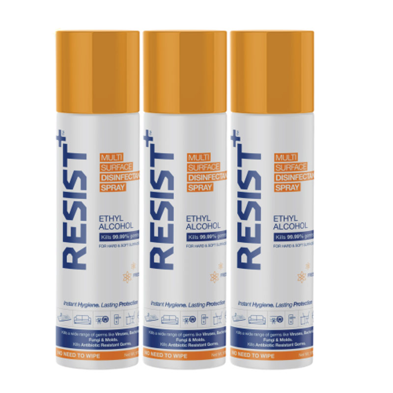 Resist Plus 170g Multi Surface Disinfectant Spray (Pack of 3)