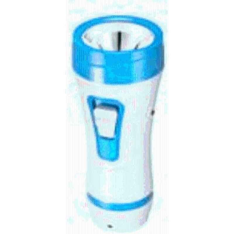DP 0.7W 11.5cm ABS Blue LED Rechargeable Torch, DP-9142