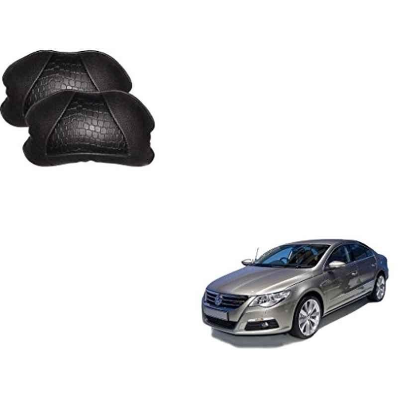 Kozdiko 2 Pcs Memory Foam Black Neck Rest Cushion Pillow Set for Volkswagen Passat