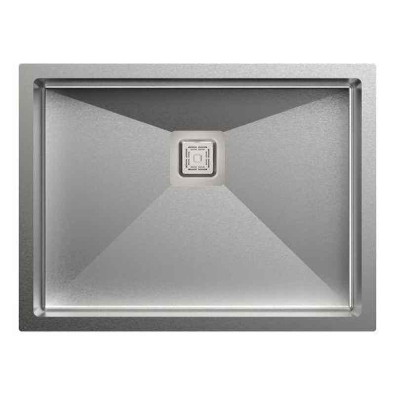 Carysil Micro Radius R10 Single Bowl Stainless Steel Matt Finish Kitchen Sink, Size: 24x18x8 inch