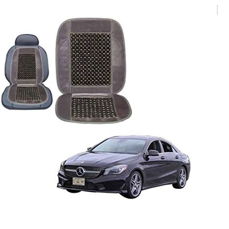 Kozdiko Wooden Bead Seat with Grey Velvet Border for Mercedes Benz CLA-Class