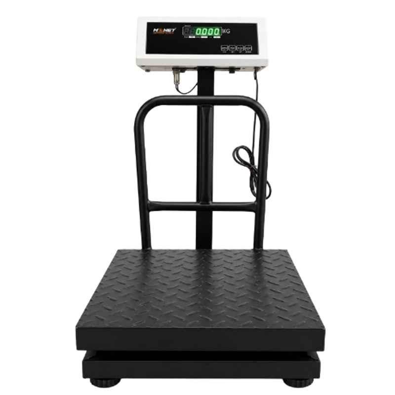 Monet 16x16 inch 100kg Mild Steel Platform Weighing Scale with Dual Display & 2 Days Battery Backup