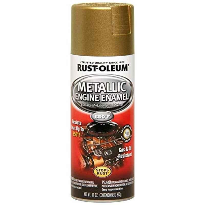 Rust-Oleum Metallic Engine 11oz Gold Flake 257384 Automotive Enamel Spray Paint