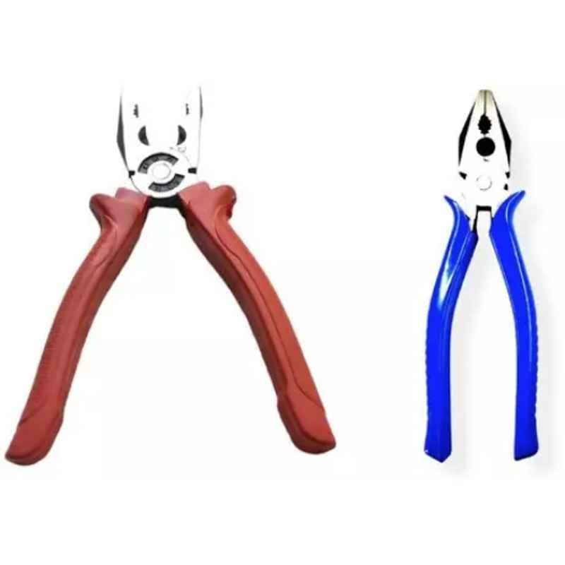 Sky Blue 2 Pcs 7.8 inch Lineman Plier Combo, SBE_PLIER_COMBO_MOD_01110