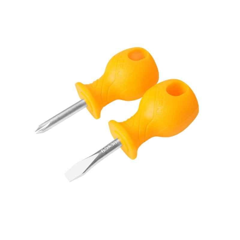 Tolsen 2 Pcs Stubby Screwdrivers Set, 20734