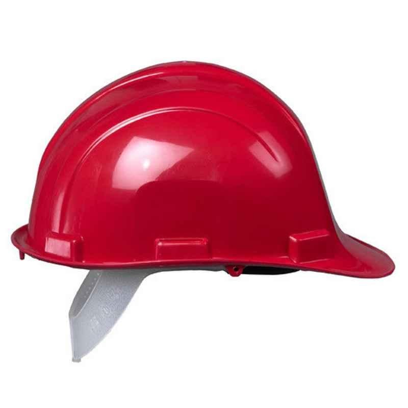 Safetix Maxxtra Push Button Type Red Safety Helmet