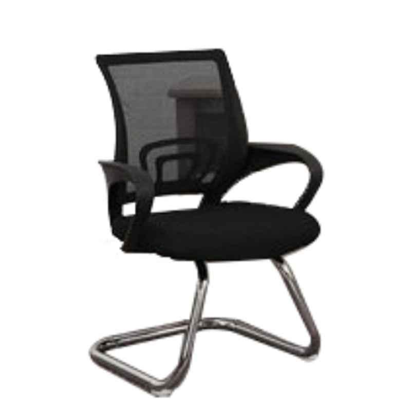 Pan Emirates Bromley 061FCW1800012 Black & Silver Armrest Office Chair, 100x60x65 cm