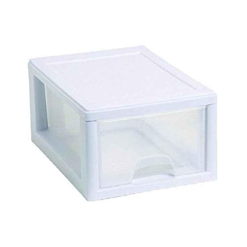 Sterilite Plastic White Storage Drawer, Size: Small