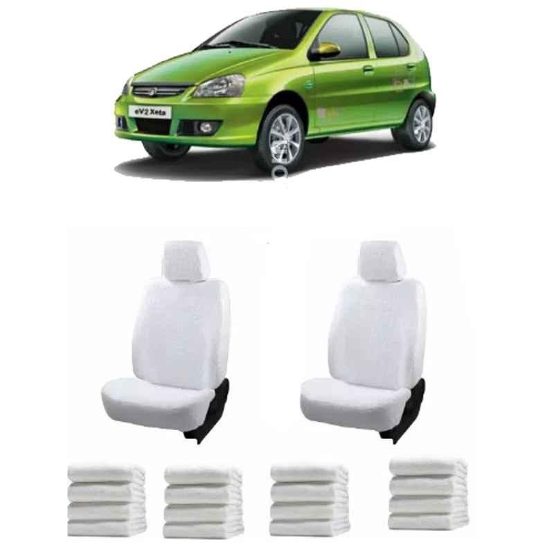 Oscar White Aut-Sn-4097 Towel 1 Pcs\\Set Tata Indica Car Seat Cover