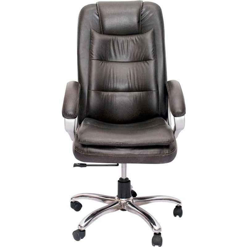 VJ Interior Leatherette Black High Back Executive Chair with Adjustable Height, VJ-314