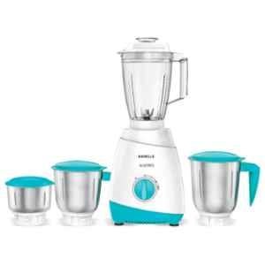 Havells Aspro 500W White & Light Blue Mixer Grinder with 4 Jars, GHFMGDNB050